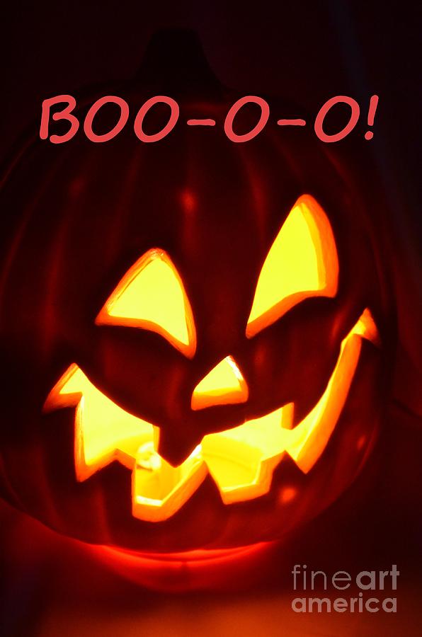 Halloween Boo-o-o Photograph by Mary Deal