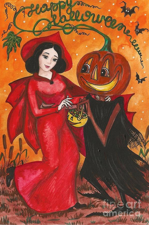 Halloween Candy For You My Dear Painting by Margaryta Yermolayeva