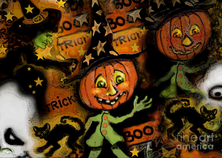 Halloween Fest Digital Art by Carol Jacobs