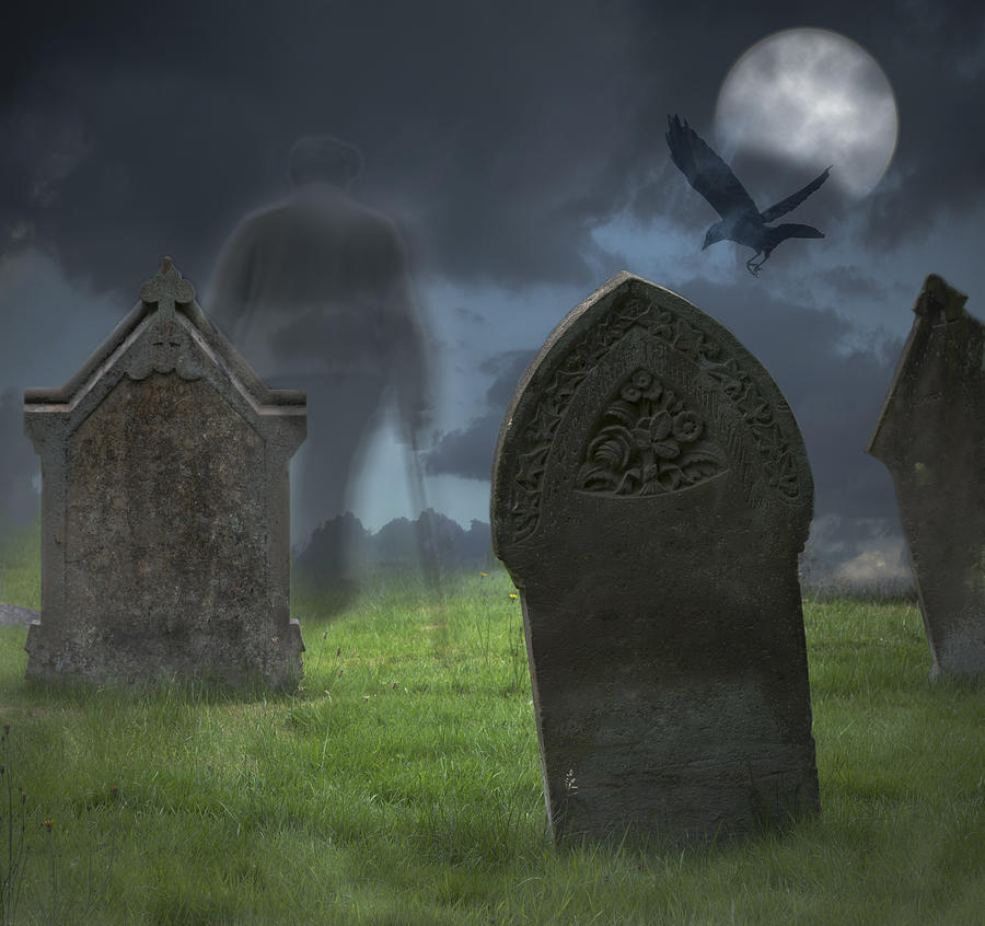 Halloween Photograph - Halloween Graveyard by Amanda Elwell
