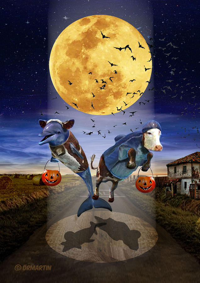 Halloween Digital Art - Halloween - Last Stop? by Douglas Martin