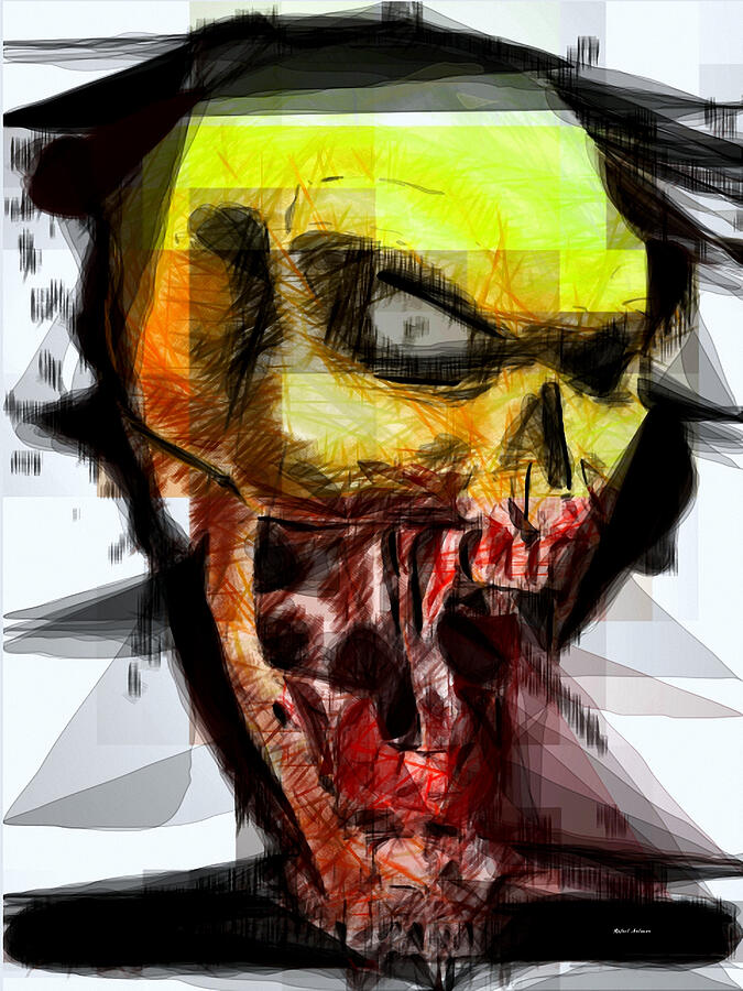 Halloween Mask Digital Art by Rafael Salazar