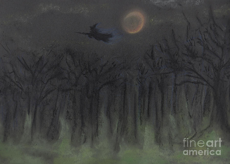 Halloween Painting - Halloween Night by jrr by First Star Art