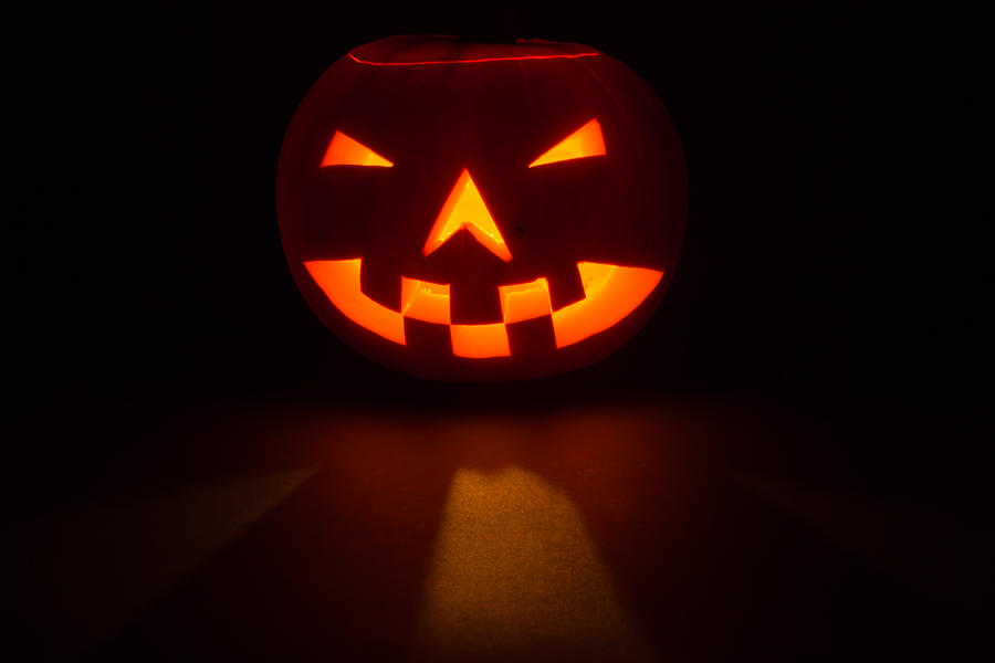 Halloween - Smiling Jack o Lantern Face Photograph by Scott Lyons
