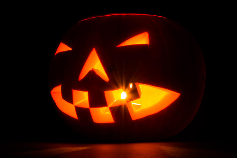 Halloween - Smiling Jack o Lantern Photograph by Scott Lyons