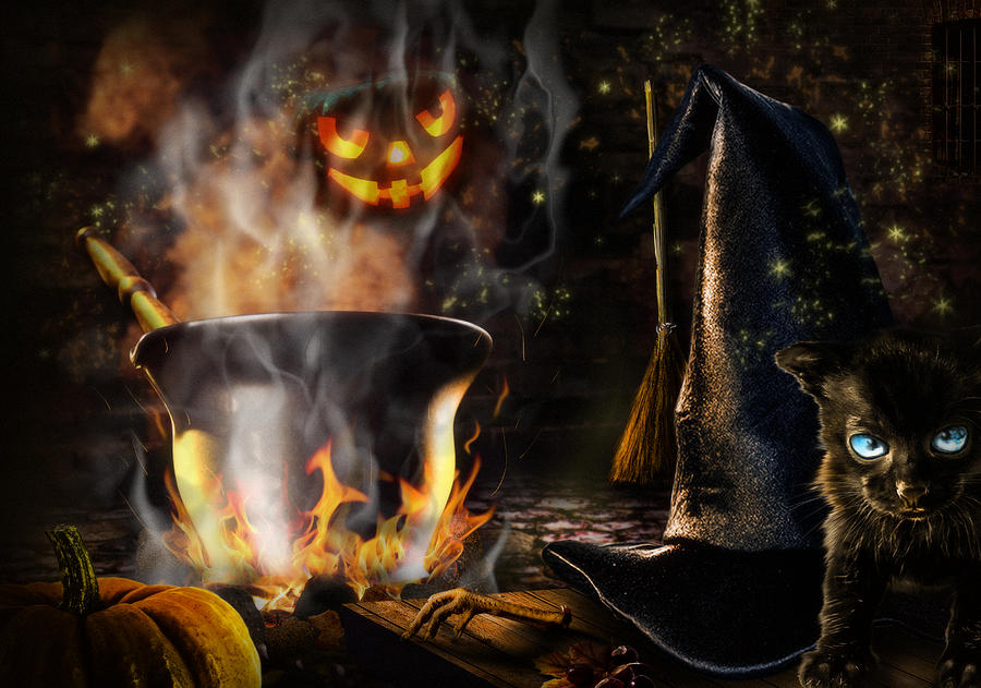 Halloween Digital Art - Halloween spirit by Alessandro Della Pietra
