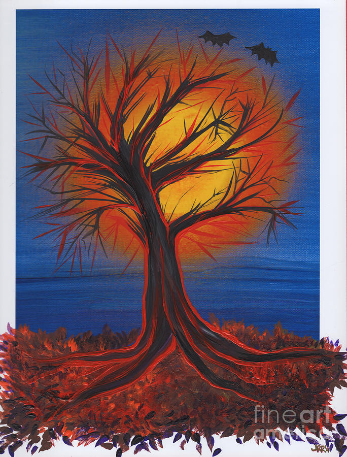 Halloween Tree by jrr Painting by First Star Art