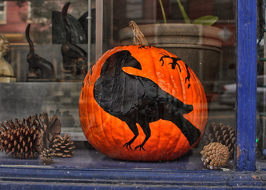 Halloween Window Photograph by Sue Capuano