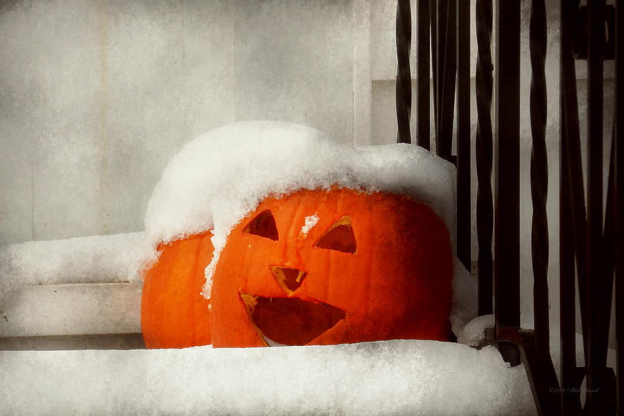Halloween Winter I'm Cold Photograph by Mike Savad