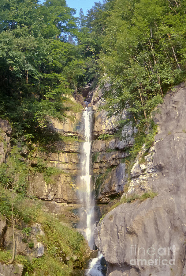 Hallstatt Waterfall Photograph by Bob Phillips