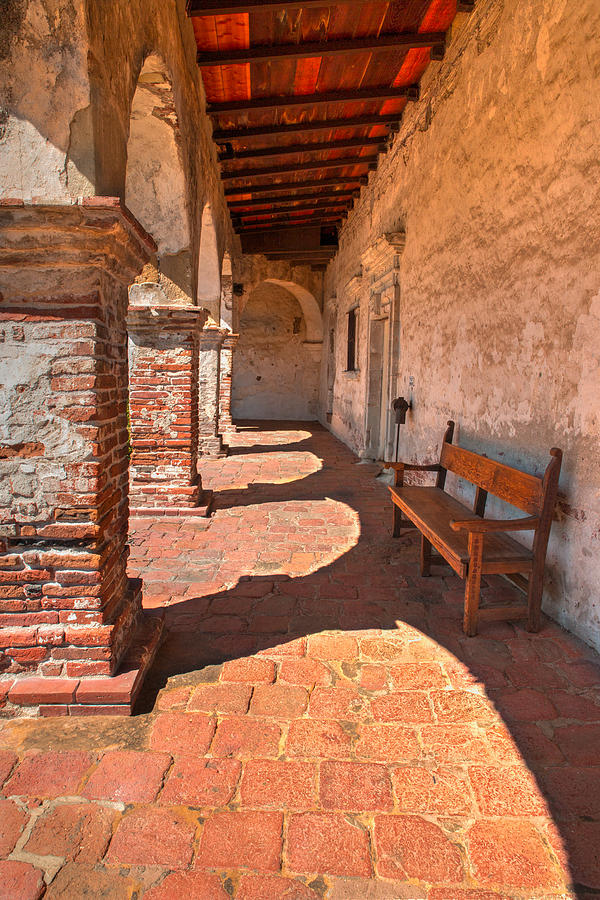 Hallway 2 at San Juan Capistrano Photograph by Vance Bell