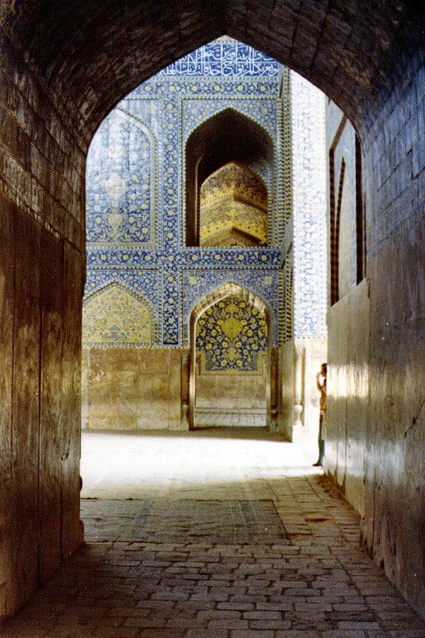 Mosque Photograph - Hallway at Sheik-Lotfollah Mosque by Shannon Story