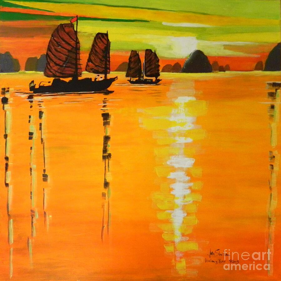 Halong Bay  Painting by Jolanta Shiloni