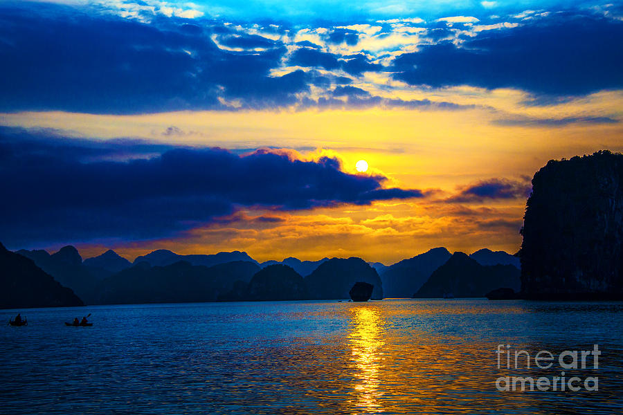 Halong Bay Sunset Photograph by Rick Bragan