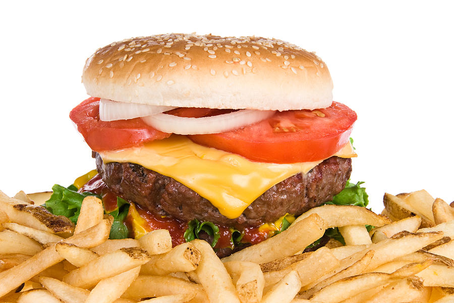 Hamburger and french fries Photograph by Joe Belanger - Fine Art America