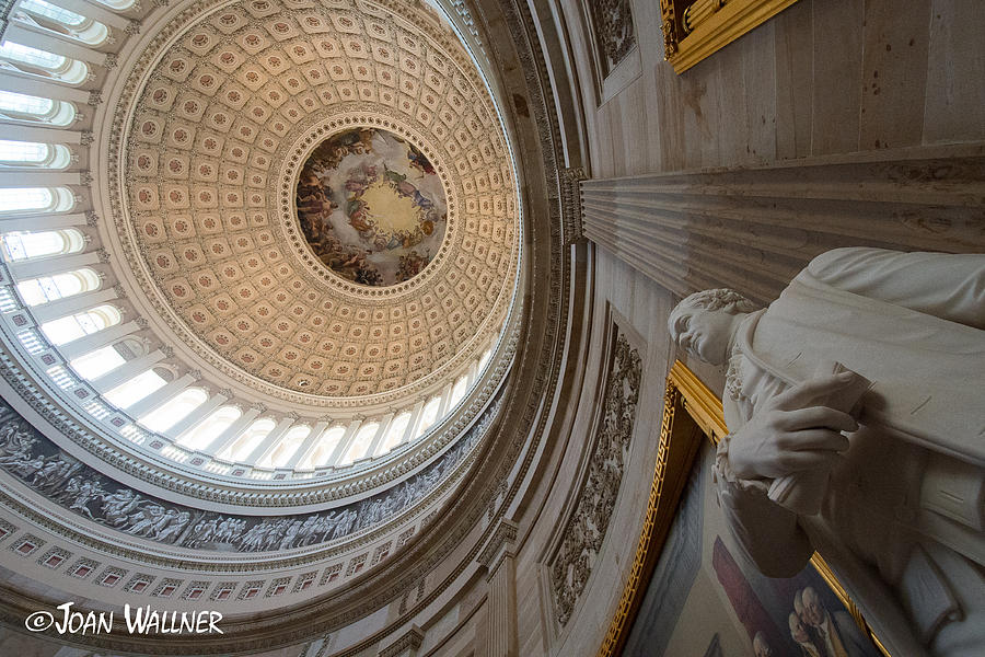 Hamilton in the US Capitol Rotunda Photograph by Joan Wallner
