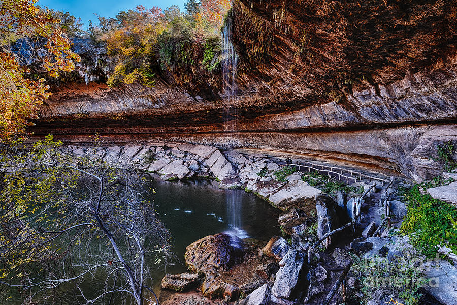 Hamilton Pool in the Fall - Texas Hill Country Photograph by Silvio Ligutti