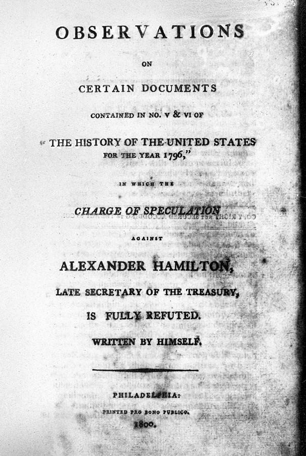 Hamilton Title Page, 1800 Painting by Granger - Fine Art America