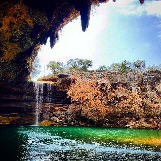 Waterfall Photograph - #hamiltonpool #park #drippingsprings by Christy LaSalle