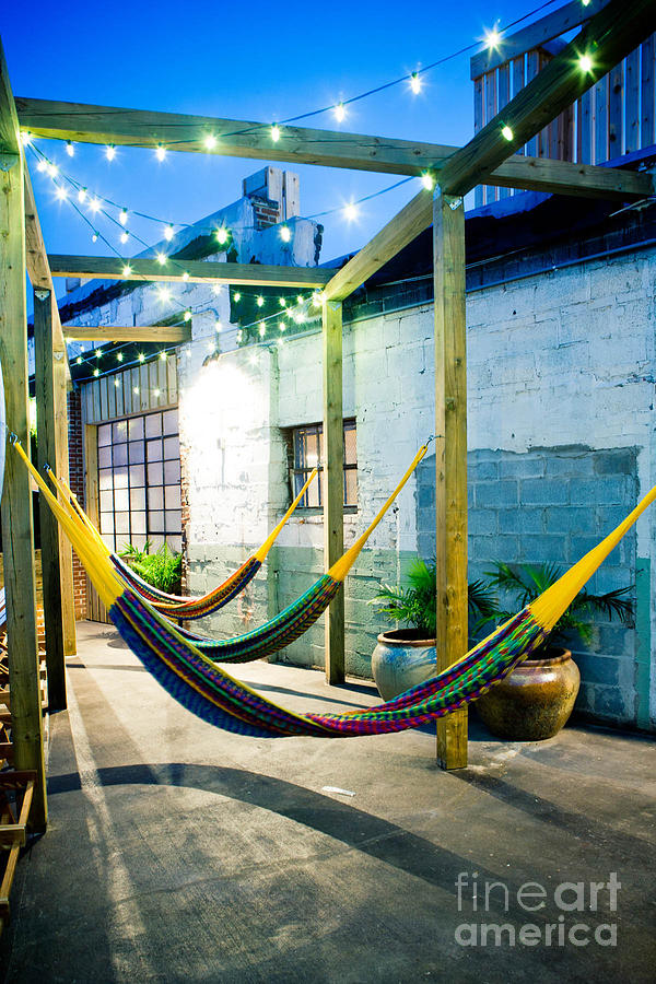 Hammocks at Night Photograph by Stacey Granger