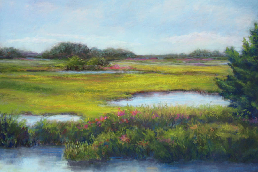 Marsh Painting - Hammonassett  Afternoon by Vikki Bouffard