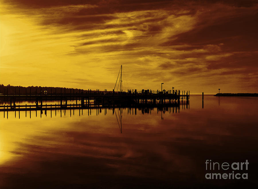 Hammond Bay Sunset Photograph by Terry Doyle
