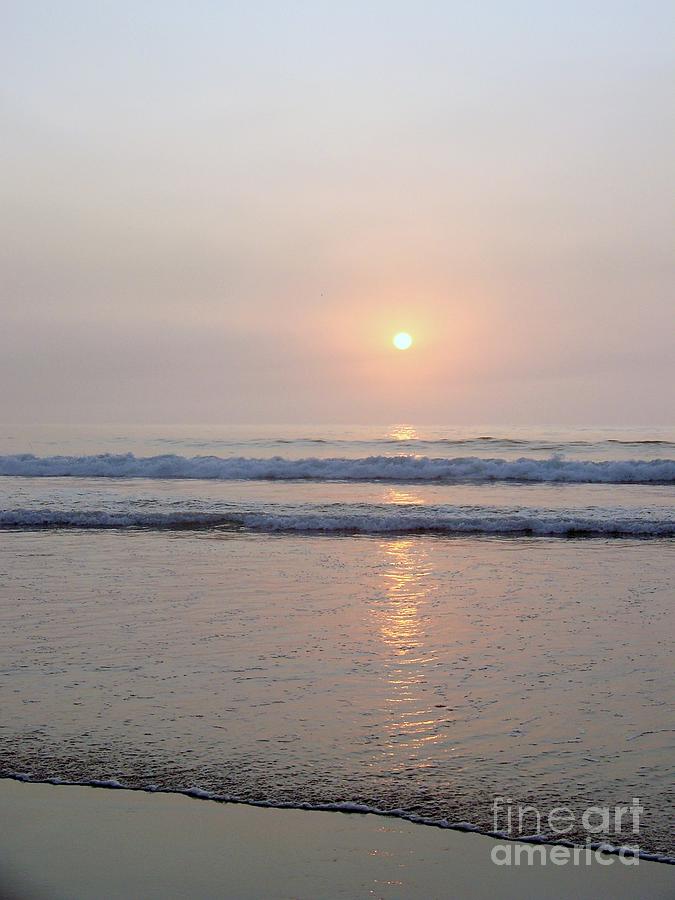 Hampton Beach Waves and Sunrise Photograph by Eunice Miller