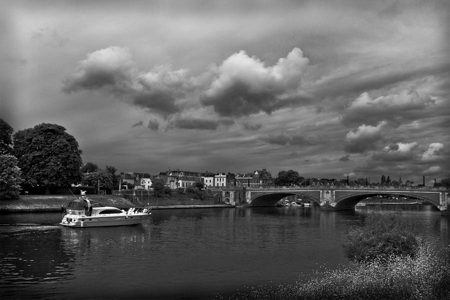 Black And White Photograph - Hampton Bridge by Maj Seda