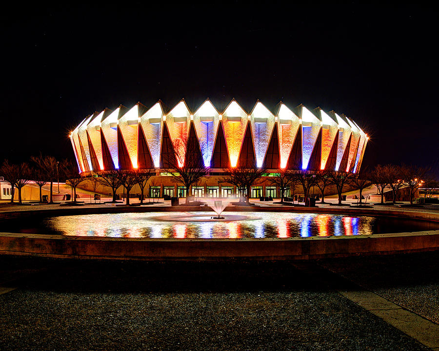 Hampton Coliseum Christmas Photograph by Greg Hager