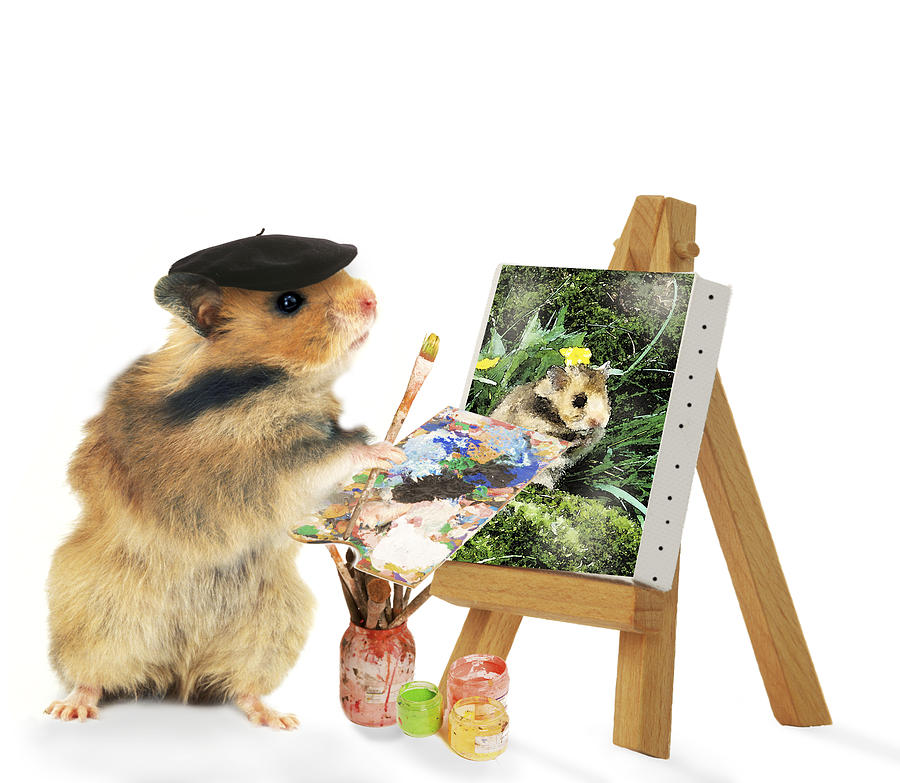 Hamster Painting Painting by Jean-Michel Labat