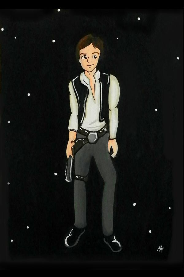 Han Solo Disney Prince Painting by Marisela Mungia