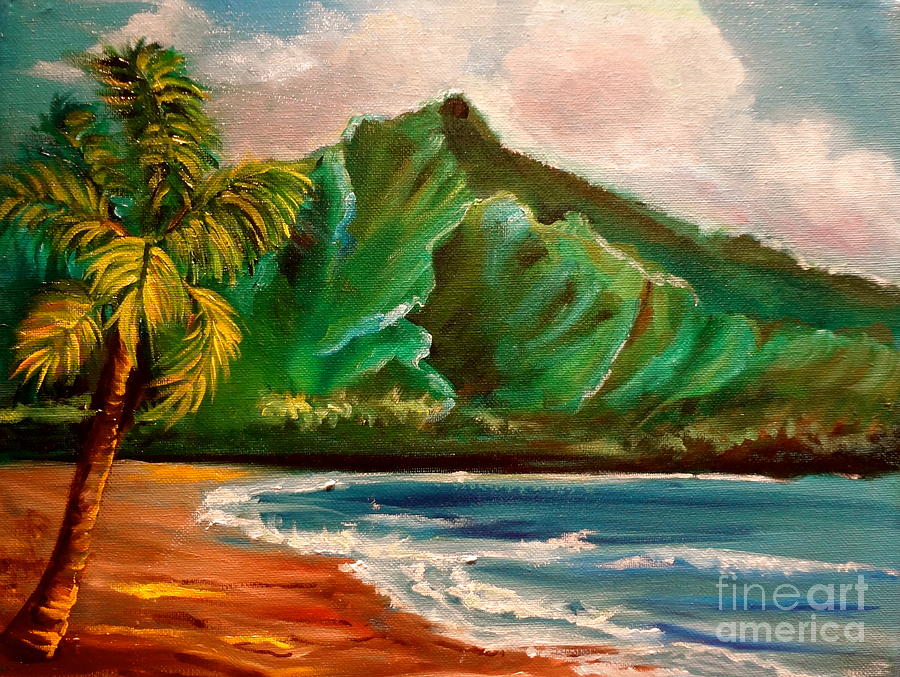 Hanalei Bay Painting by Jenny Lee