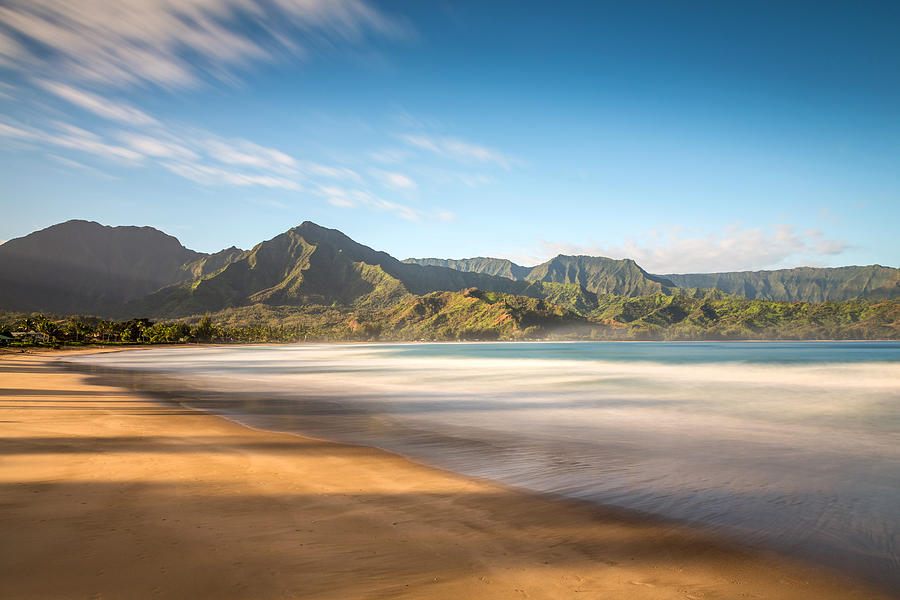Hanalei Bay peaceful morning Photograph by Pierre Leclerc Photography