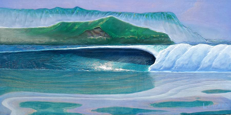 Seascape Painting - Hanalei by Nathan Ledyard