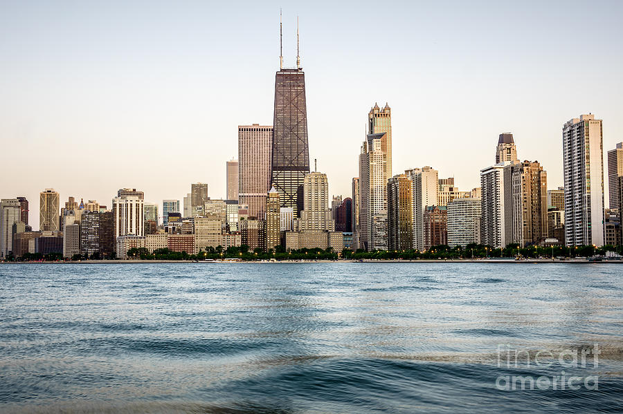 Hancock Building and Chicago Skyline Photograph by Paul Velgos