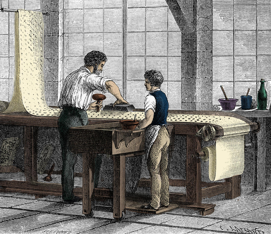 Hand-blocking Printing Technique, 19th Photograph by Science Source
