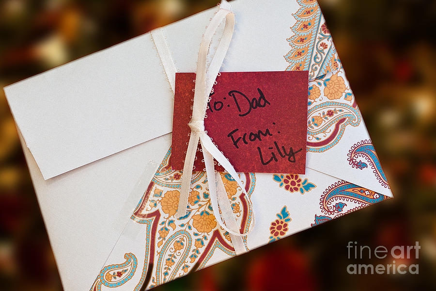 Hand Crafted Holiday Envelope Photograph by Lawrence Burry