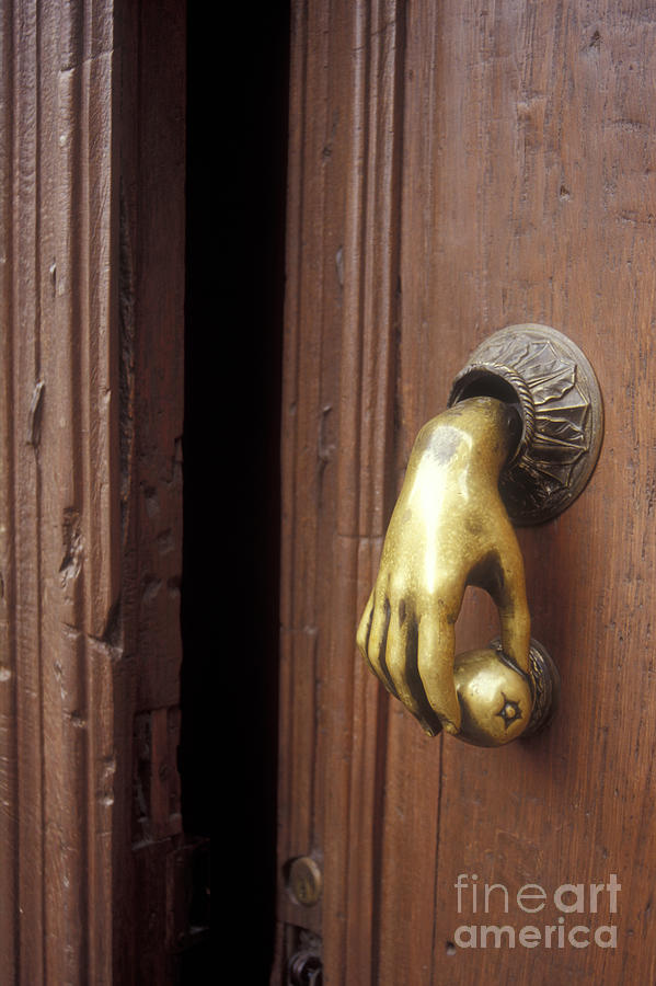 HAND DOOR KNOCKER San Miguel de Allende Mexico Photograph by John  Mitchell