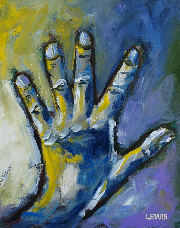 Hand Painting by Ellen Lewis