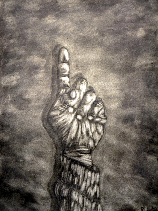 Hand Figure 1 Drawing by Rachid Hatni | Fine Art America