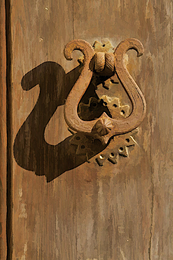 Hand Forged Iron Door Handle II Photograph by David Letts