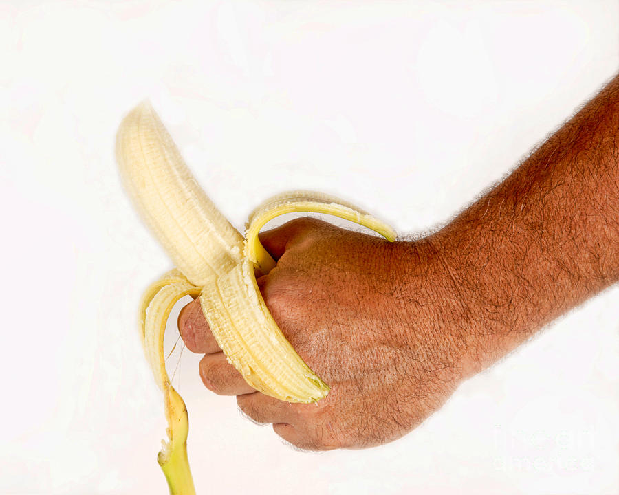 Hand Holding A Banana Photograph By James Bo Insogna