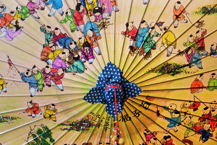 Umbrella Photograph - Hand Made Paper Umbrella, Meinong by Keren Su