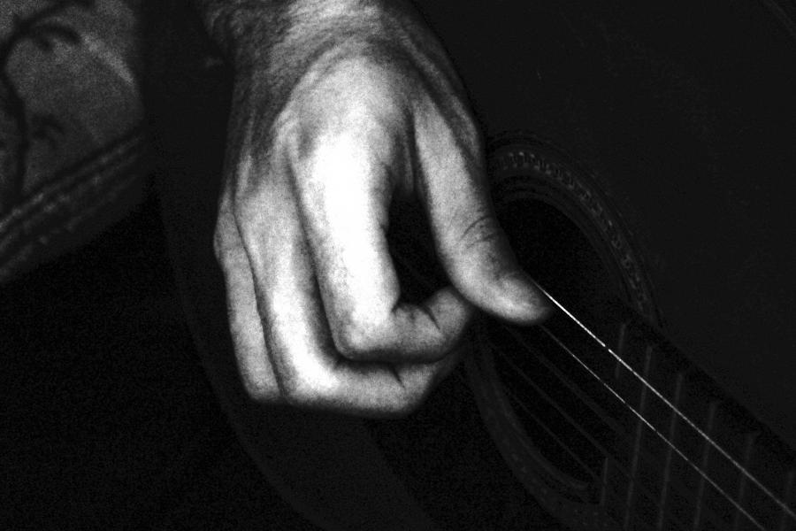 Hand of the Guitarist Photograph by Sandra Pena de Ortiz