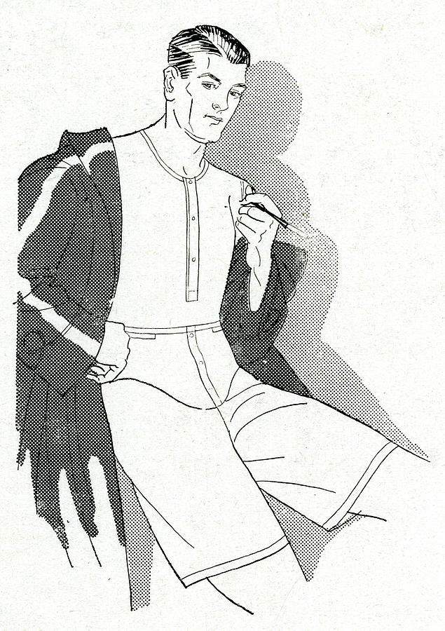Hand On The Hip, Coat Off The Shoulder Drawing by Mary Evans Picture