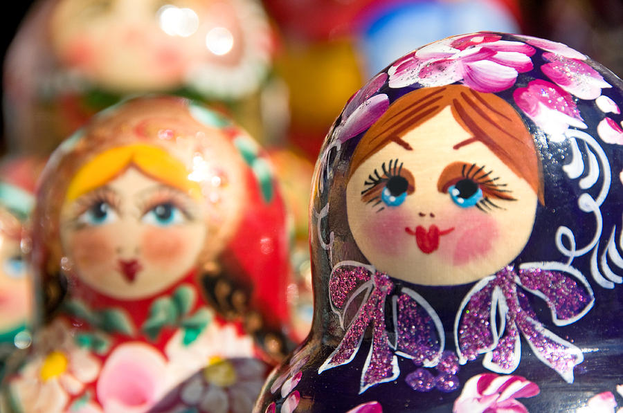 Hand painted Babushka or Matryoshka Russian Nesting dolls Photograph by AleksandarGeorgiev