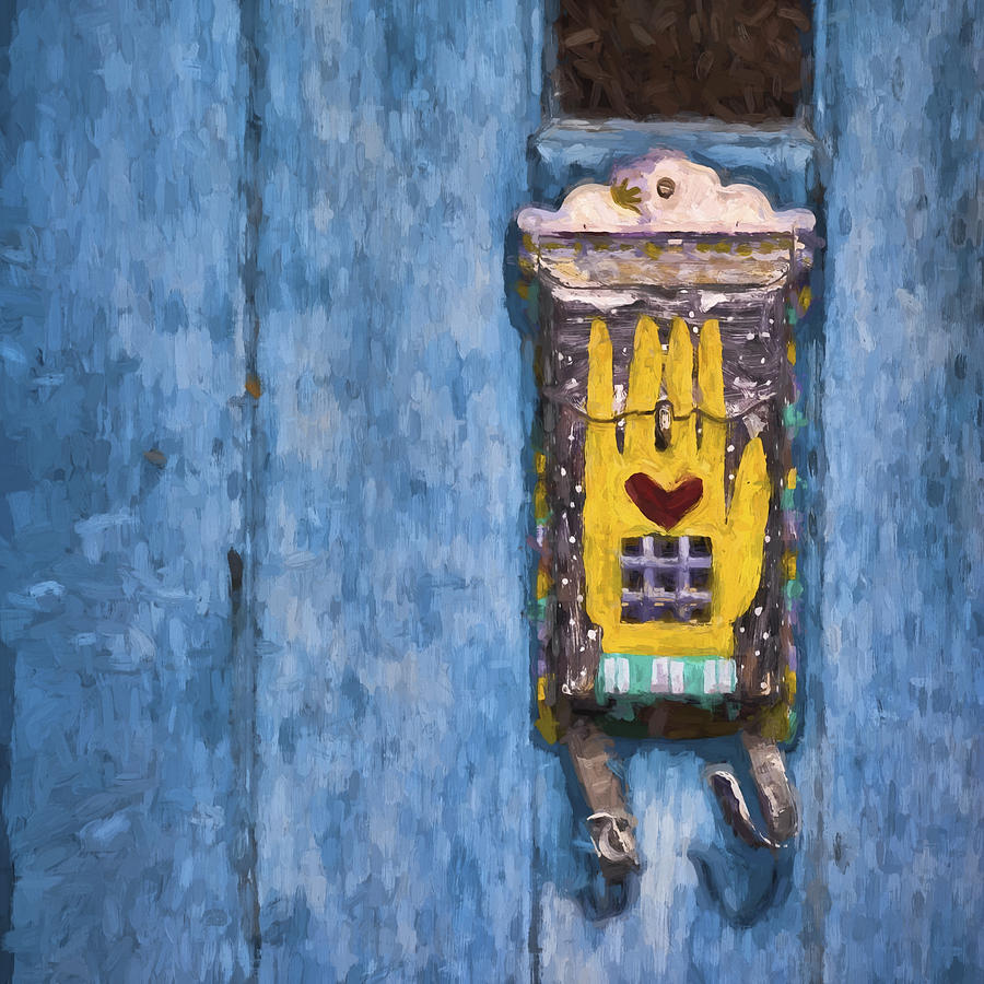 Tucson Photograph - Hand-Painted Mailbox Painterly Effect by Carol Leigh