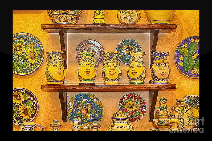 Hand-painted souvenir from Sicily Photograph by Stefano Senise