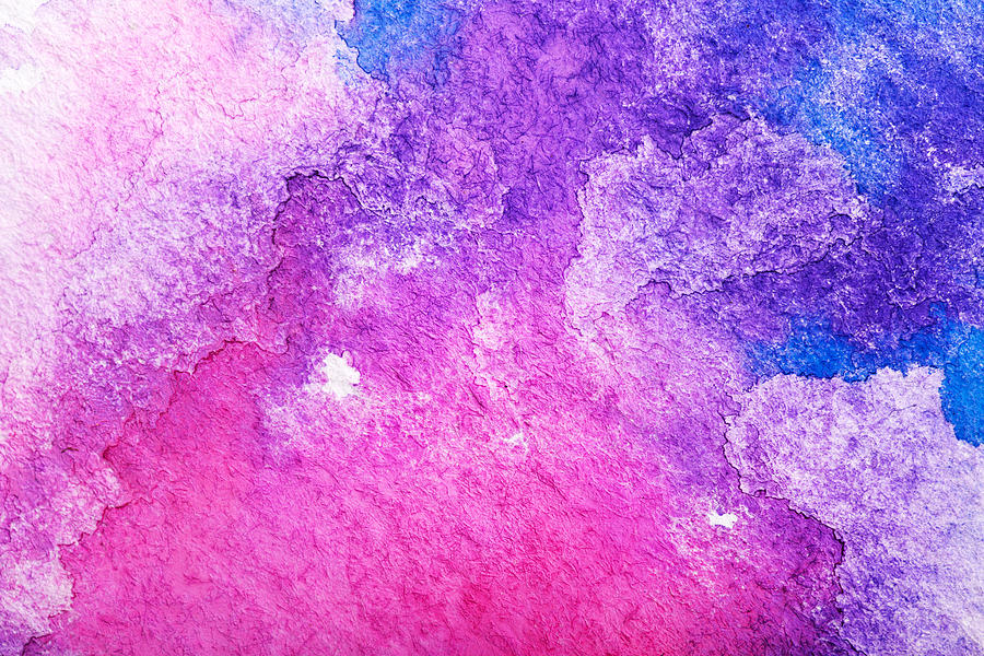 Hand painted watercolor background.Colored background. Photograph by In-future