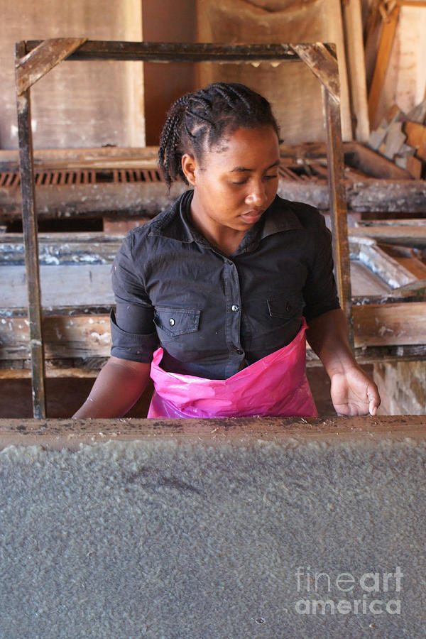 hand papermaking in Madagascar 1 Photograph by Rudi Prott